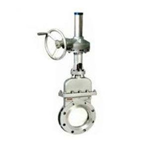 PZ573H傘齒輪對夾式刀型閘閥